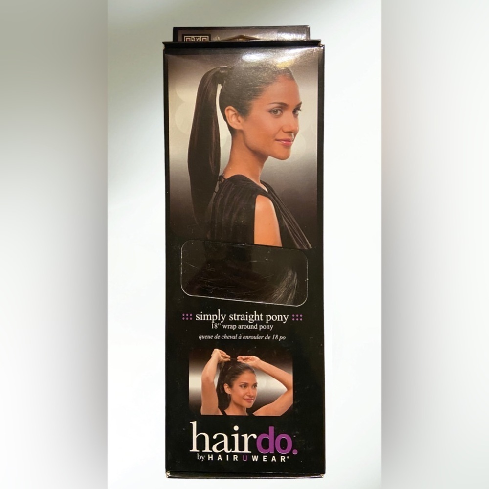 Hairdo Simply Straight 18” Wrap Around Pony R4 Midnight Brown/Dark Brown #13H004